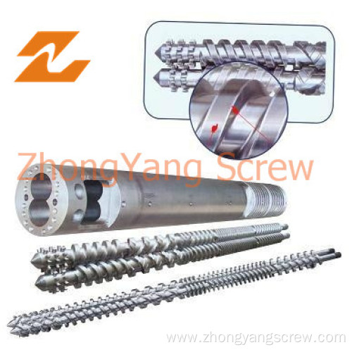 Conical Twin Screw and Barrel for Pipe Extrusion